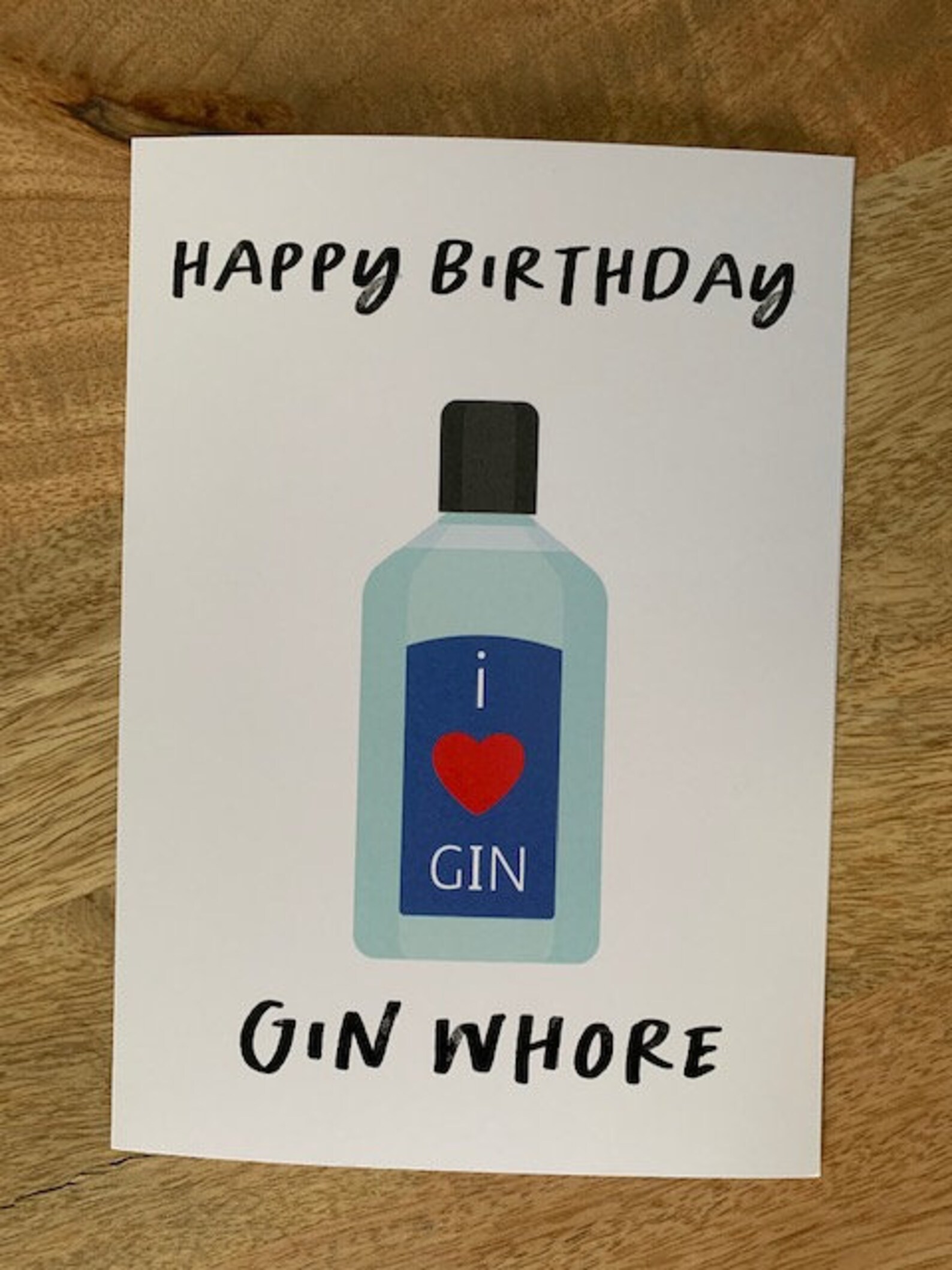 Alles Gute zum Geburtstag GIN Hure Geburtstagskarte für Gin Etsy