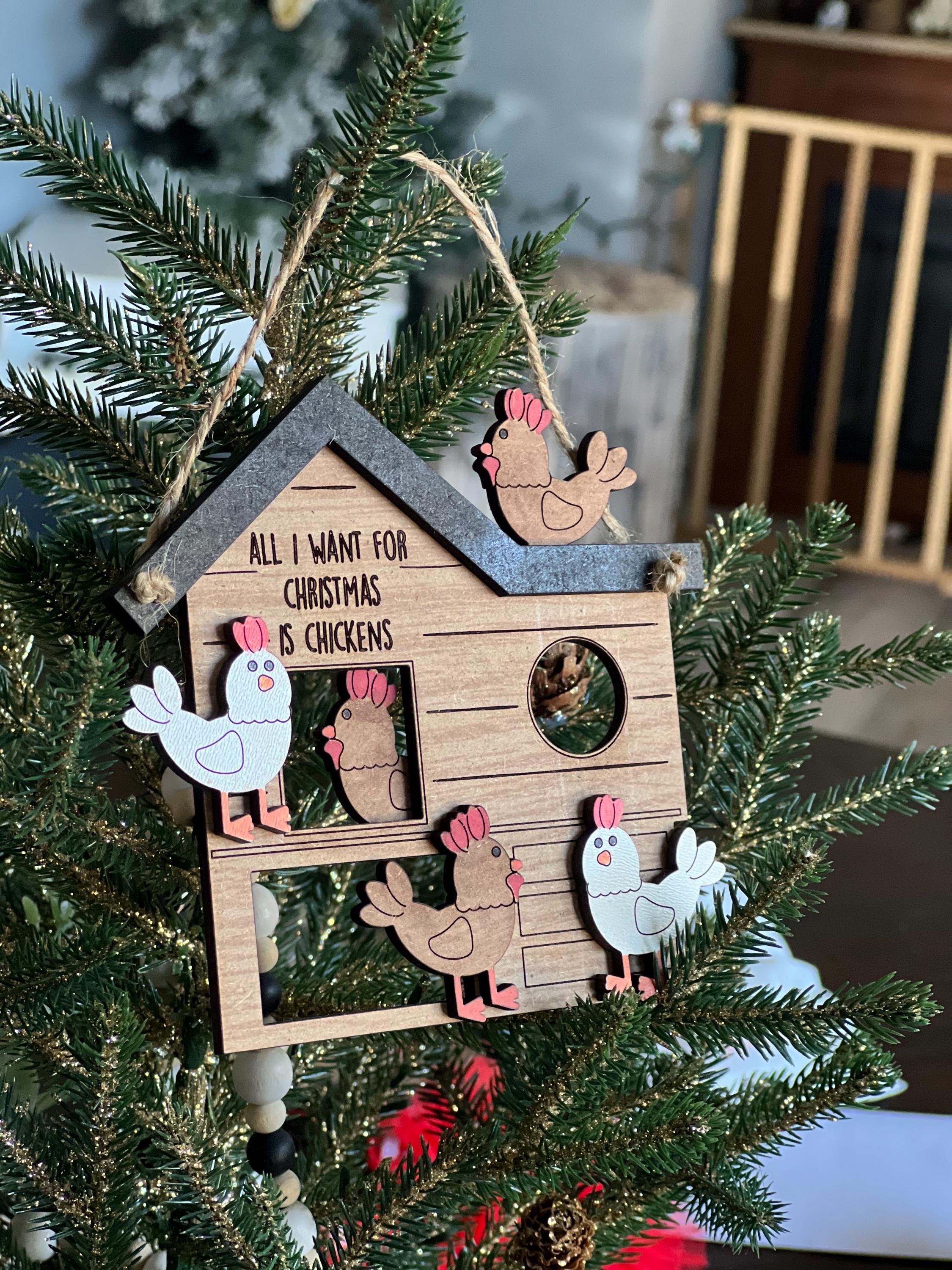 Chicken Ornament - Etsy Canada