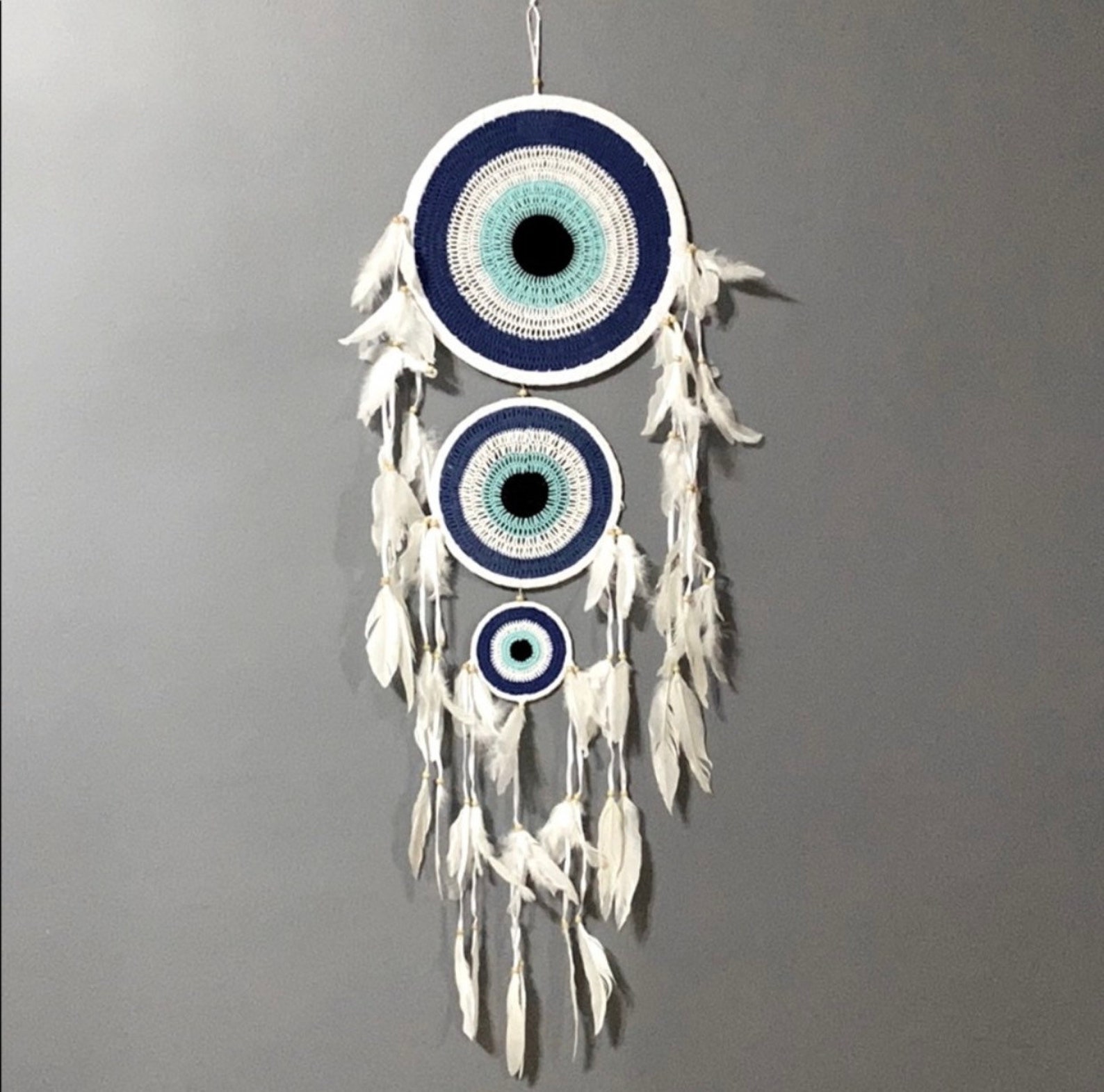 44 Inches Evil Eye Dream Catcher Etsy
