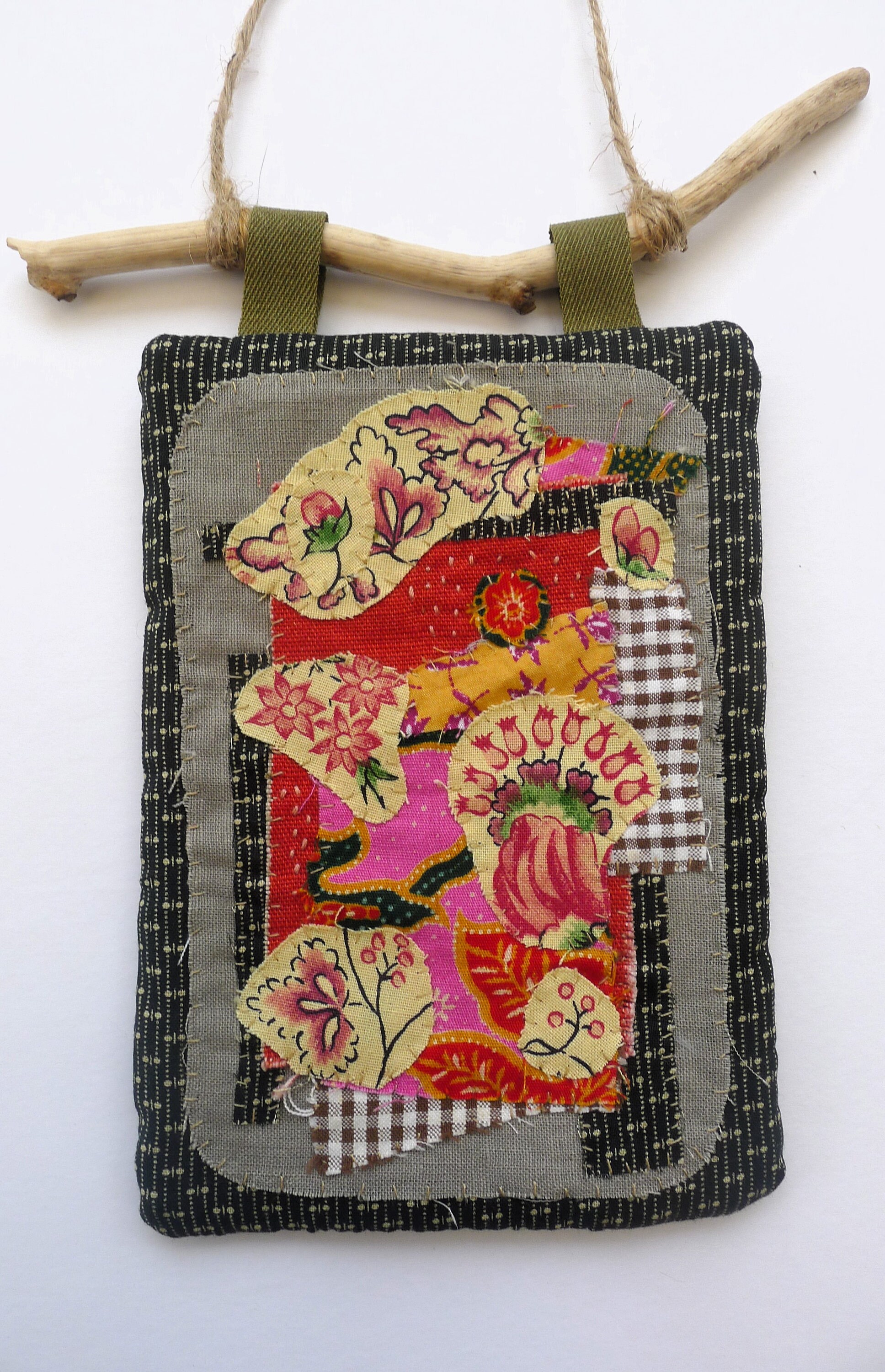 Mini Wall Hanging, Abstract Wall Hanging, Textile Art, Abstract Art