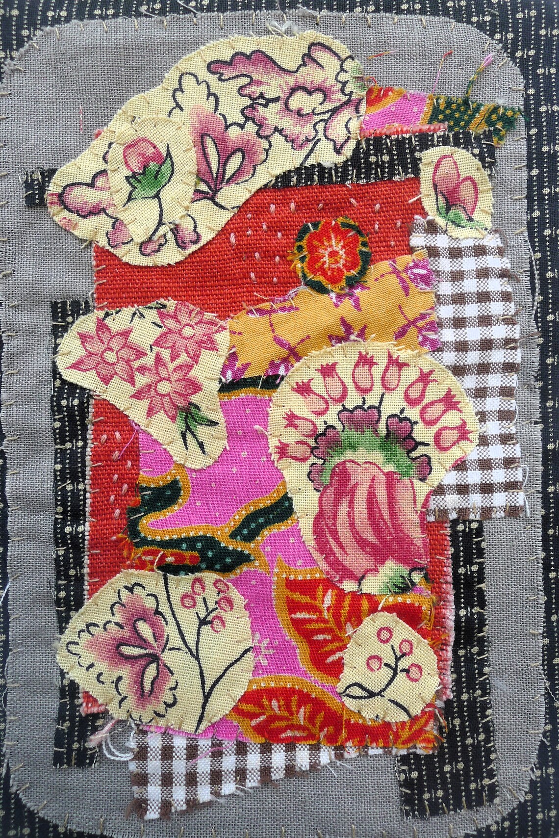 Mini Wall Hanging, Abstract Wall Hanging, Textile Art, Abstract Art