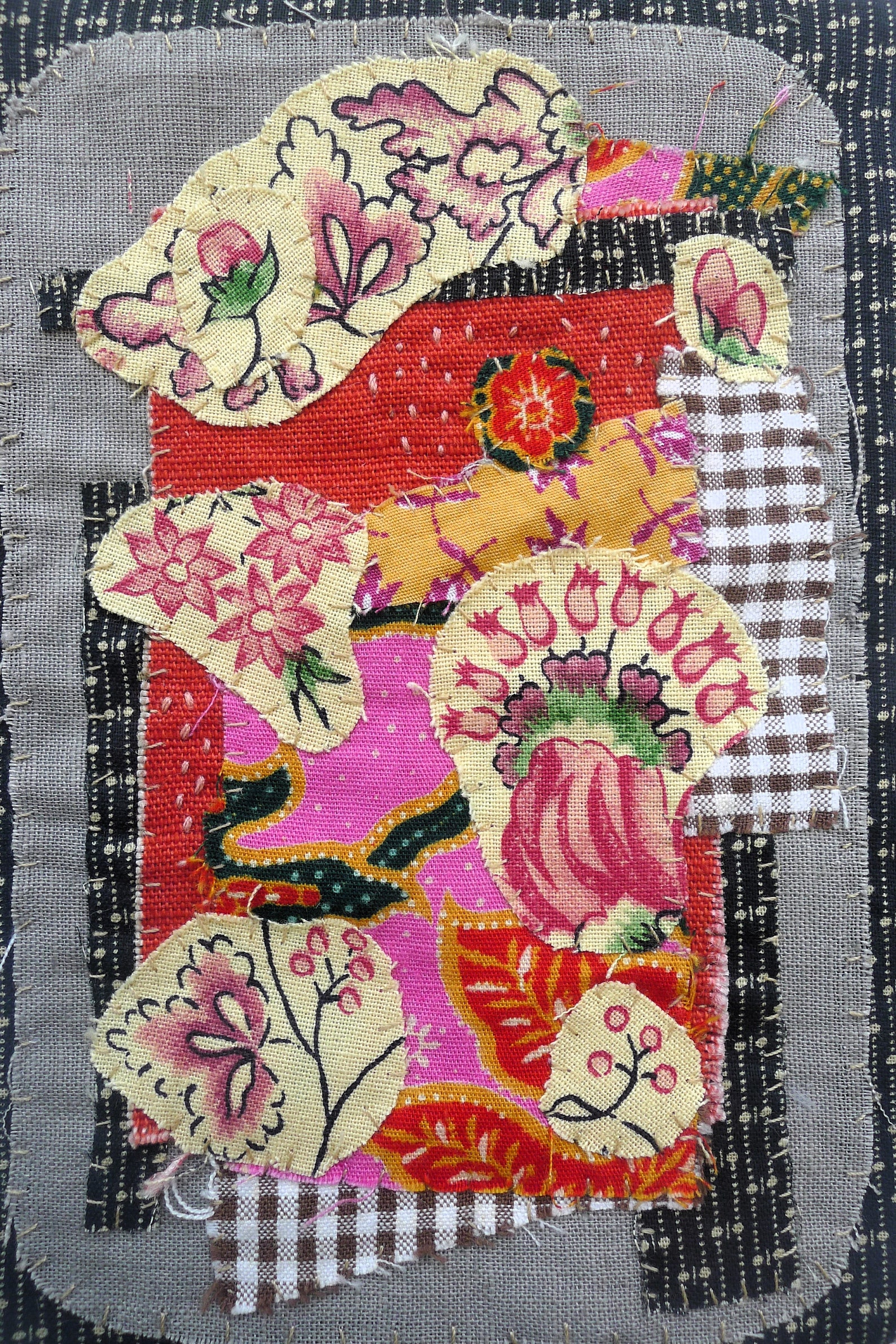 Mini Wall Hanging, Abstract Wall Hanging, Textile Art, Abstract Art, Textile Wall Hanging