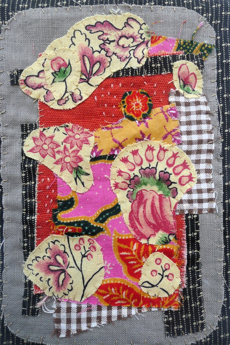 Mini Wall Hanging, Abstract Wall Hanging, Textile Art, Abstract Art