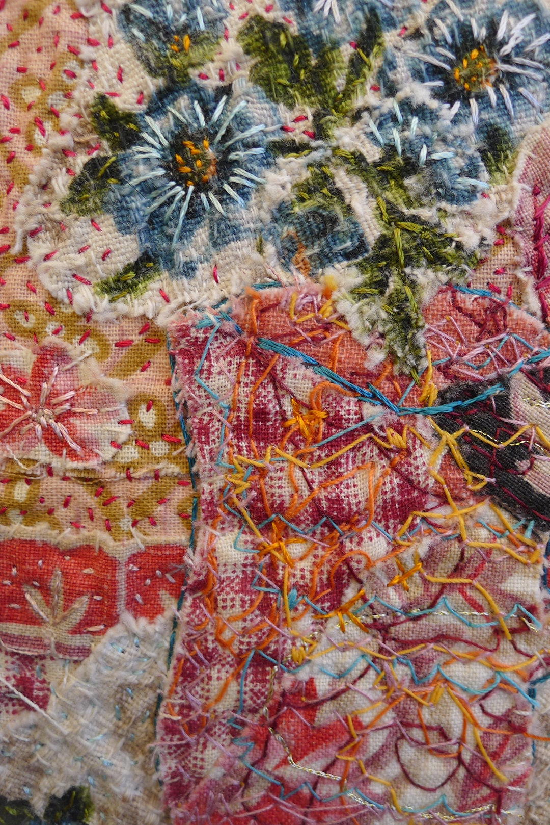 Original Textile Art Embroidery Art Framed Textile Art Etsy UK