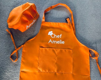 Children’s personalised apron and chef hat- home baking