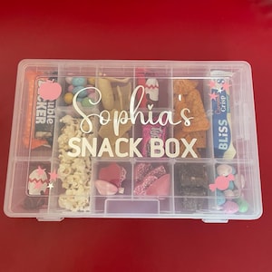 Personalised Snack Box- children’s travel lunch box