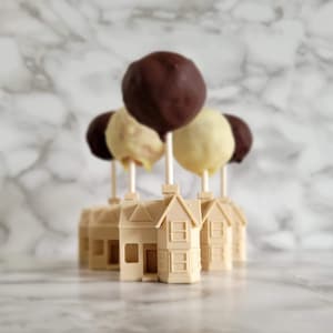 Up Balloon House Cake Pop Holder, Cute Wedding Favor Ideas, Cake Pop Stands, Wedding Cake Pops, Wedding Cake Topper, Bridal Party Favors