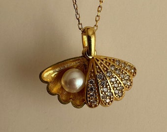 Pearl Oyster-ketting, 925k sterlingzilveren minimale schelphanger