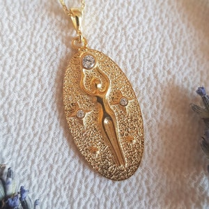 GODDESS ISHTAR Necklace, 925 Sterling Silver, Ishtar Pendant, Aphrodite Necklace, Love Pendant, Mythological Goddess Jewelry, Gift For Her