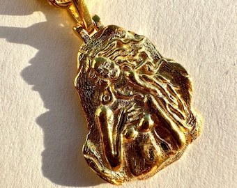 Handcrafted Sterling Silver Aphrodite Necklace: Greek Goddess Venus Pendant