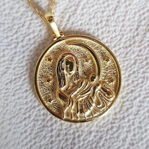 Göttin SELENE Anhänger | 925 Sterling Silber, Luna Halskette, Mond Göttin Anhänger, antike griechische Mythologie, Geschenk für Sie