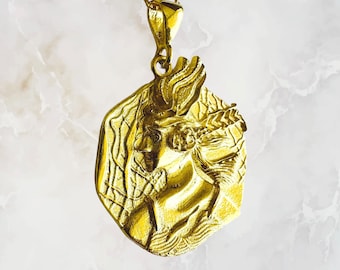 HERMES Necklace, 925 Sterling Silver Ancient Greek God Hermes Pendant, Ancient Goddess Necklace, Greek Mythology, Unique Gift For Her