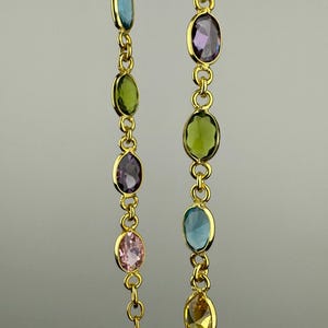 Pulsera multicolor con piedras preciosas, joyería de plata de ley 925 con piedra natal