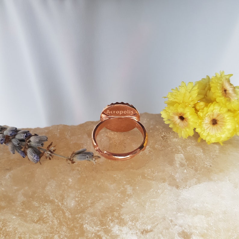 GODDESS ATHENA RING 14k Gold Plated 925 Sterling Silver, Ancient Greek Goddess Ring, Mythological Adjustable Athena Ring, Minerva, Gift For Her, Goddess of Wisdom