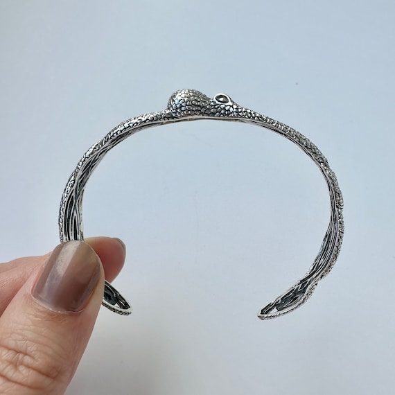 タコのカフブレスレット、925スターリングシルバー製調節可能なタコの タコのカフブレスレット、925スターリングシルバー製調節可能なタコの