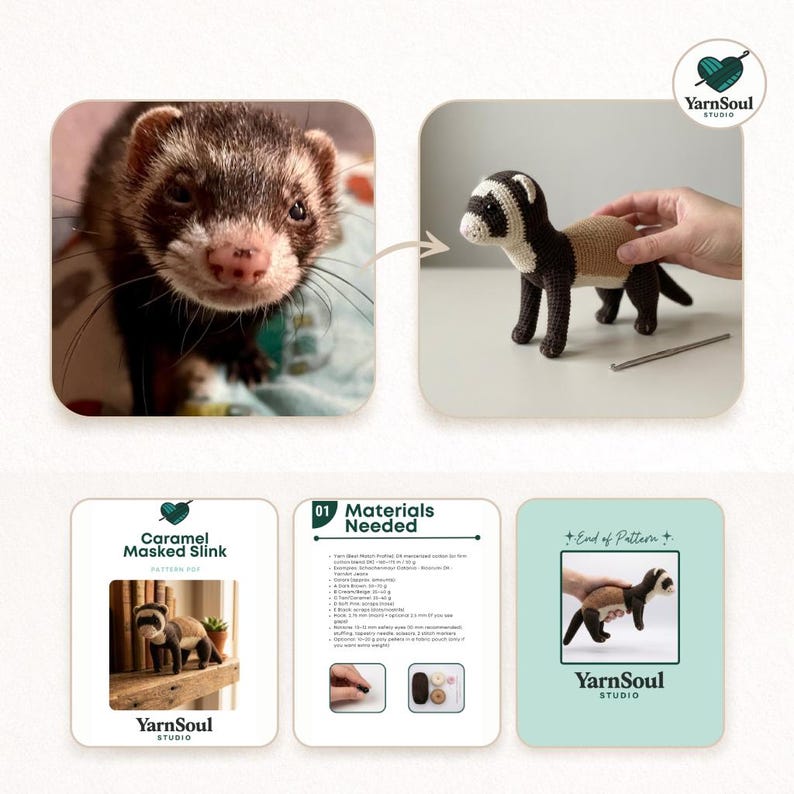 Custom Pet Crochet Pattern From Photo | Amigurumi PDF (Dog or Cat) image 2