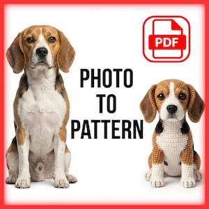 Custom Pet Crochet Pattern From Photo | Amigurumi PDF (Dog or Cat)