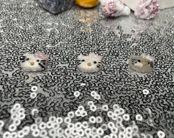Living Kitty- Healing Crystal Charm( hello kitty face)