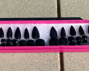 Black Tourmaline hand and toe set