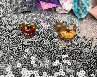 Mickey Shape Healing Crystal Charms