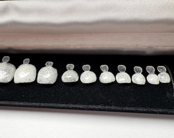 Aura Quartz and Selenite Press On Toe nail 22 pc set