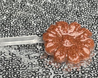 Goldstone Healing Crystal Flower Barrette