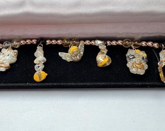 Gemini Charm anklet