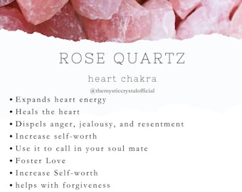Rose Quartz Nail Charm/ Decal