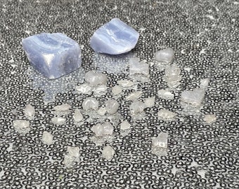 Real Blue Lace Agate Nail Charm/Decal