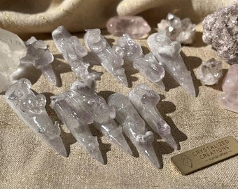 Crystalized Radiance Genuine Gemstone Press-On Nail Set