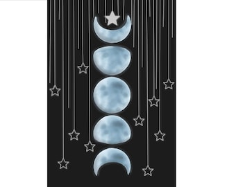 Moon Phases Phone Background (Free gifts variying by order total)