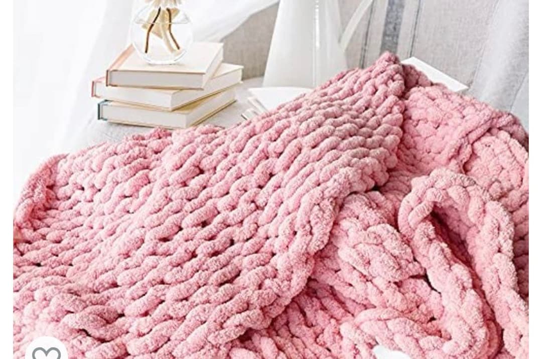 Beautiful Handmade,chunky Chinelle Throw, Chunky Crochet Blanket