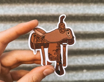 western saddle sticker