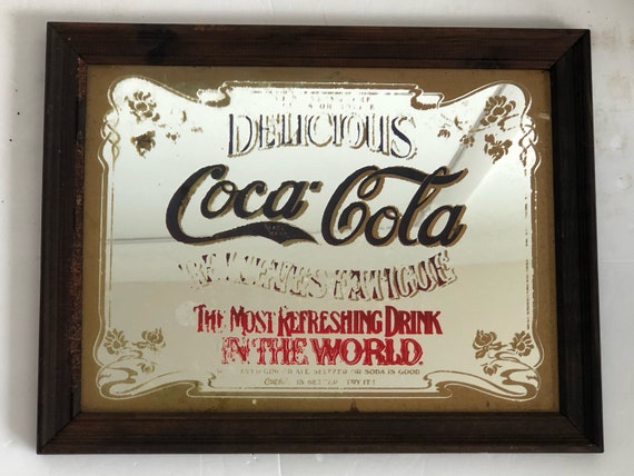 Vintage Coca-cola Advertising Mirror - Etsy