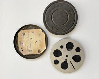 Kodak Movie Eight Can with 8mm Film Reel Found Footage Home Movie Miami