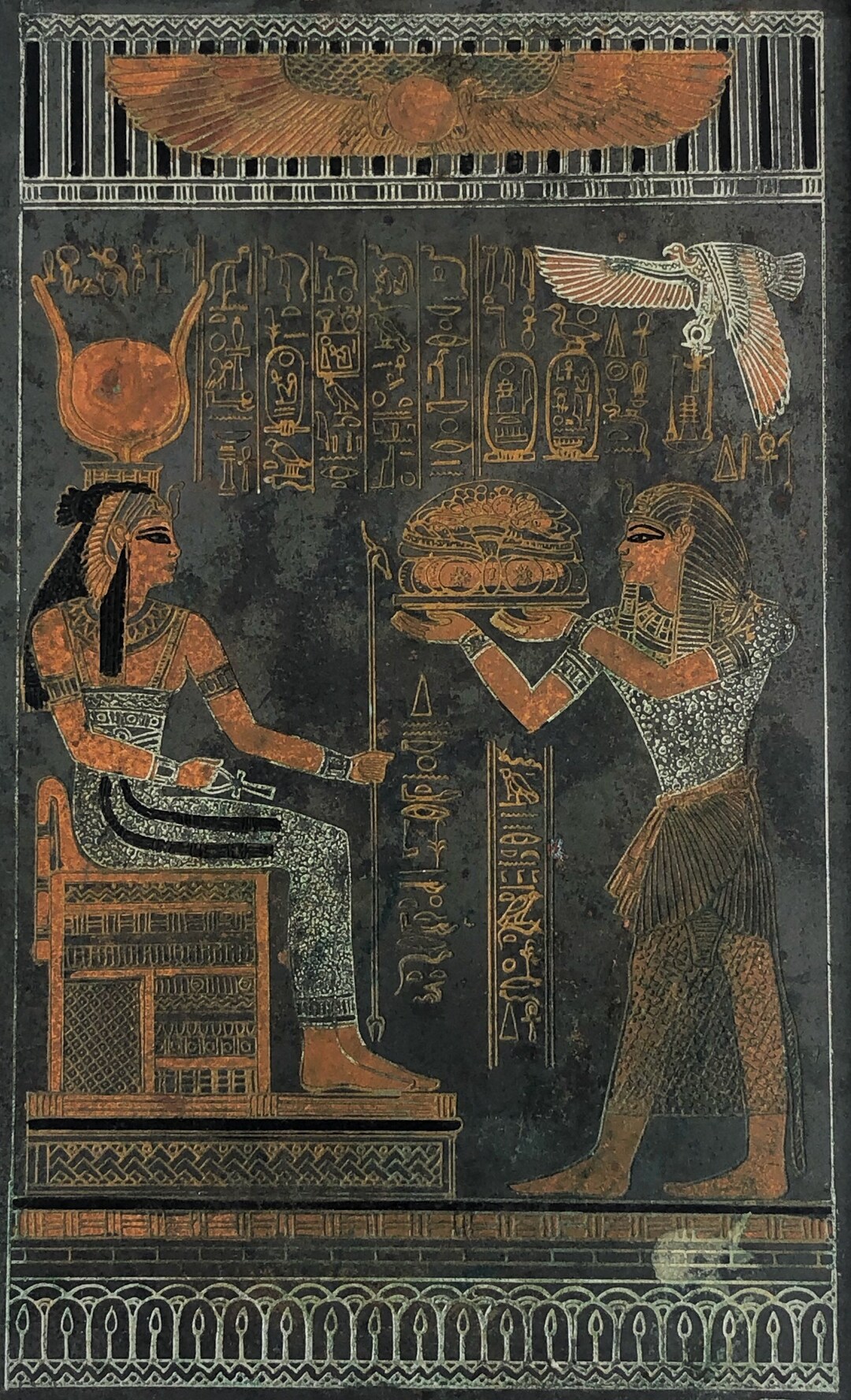 Egyptian Art Wall Plaque Souvenir Wall Hanging Decor Cleopatra Etsy