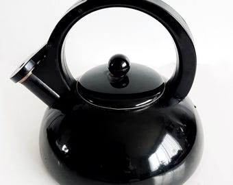 Copco 1101 Tea Kettle Michael Lax Design Black Enamel MCM Denmark