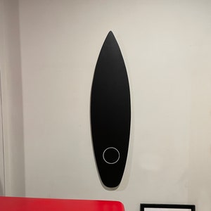 Black Decorative Surfboard Wall Art