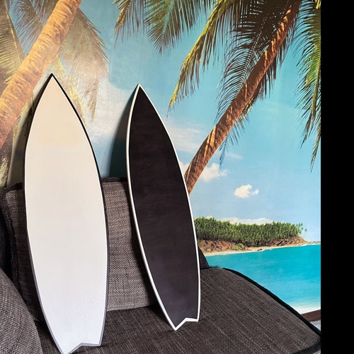 Wooden Surfboard 120 Cm Decor Etsy
