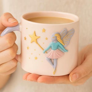 Porzellan-Tasse Handgemachte Fairy Girl Detail-Tasse