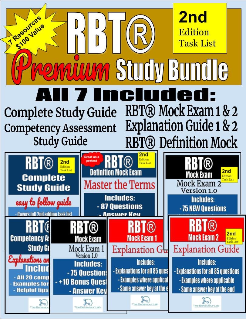 RBT Exam Study Bundle 2nd Edition Task List 3 Mock Exams Etsy Canada