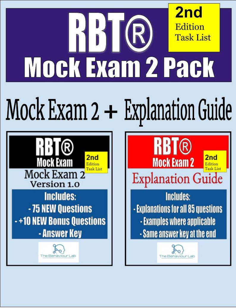 RBT Mock Exam 2 RBT Explanation Guide 75 New Questions Etsy