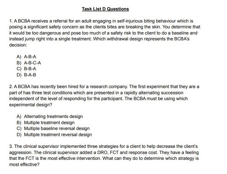 5th Edition Task List BCBA Exam Complete BUNDLE BCBA Mock - Etsy