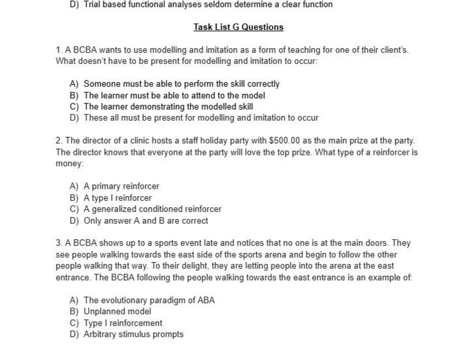 BCBA Exam Study Bundle | BCBA Mock Exam 1 & 2 | Study Guide ...