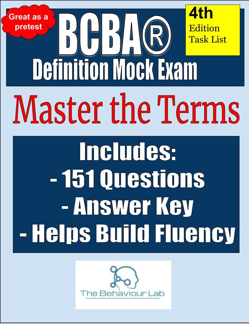 Bcba mock exam bcba terms test explanation guide etsy