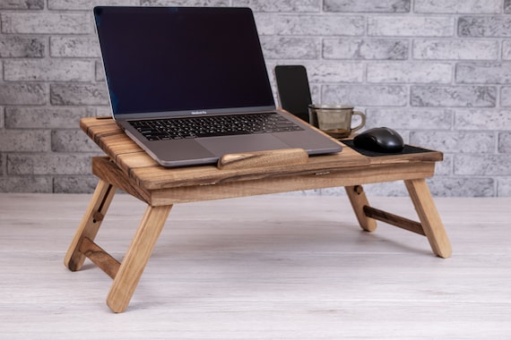 Wooden MacBook Stand Custom Laptop Stand Wooden Bed Tray