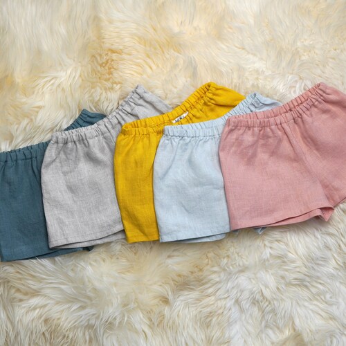 Linen Baby Bloomers Natural Linen Diaper Covers Boy Etsy