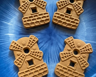 Fake Windmill Cookies | Almond Cookies Fake Bake Decor | Fake Food Props or Decor | Tiered Tray Decor | Faux Food
