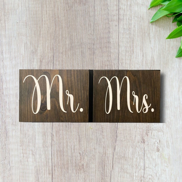Mr and Mrs Decal - Etsy