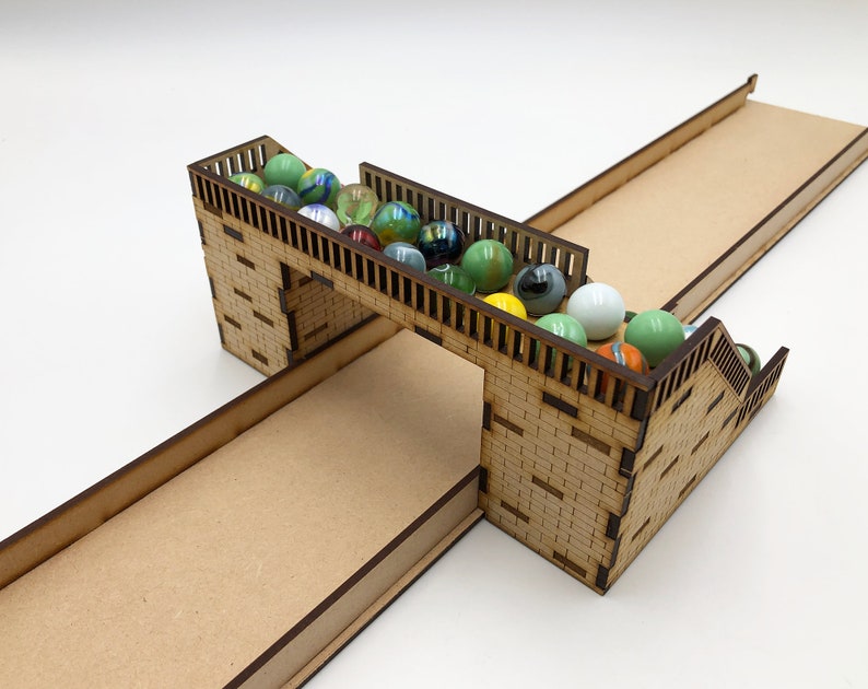 CROSSOVER BRIDGE, Marble Race Track Kit, A DIY Modular Marble Racetrack ...